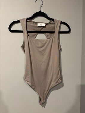Bluenotes Taupe Sleeveless Bodysuit